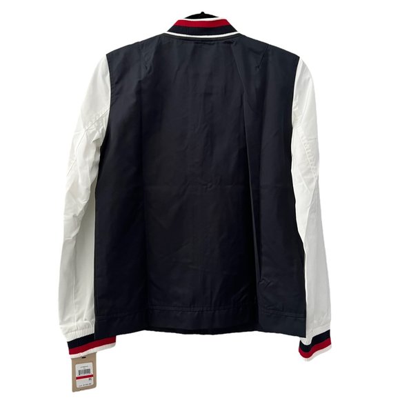 🆕 Levi’s Colorblock Stripe Trim Varsity Bomber Jacket - Picture 6 of 7
